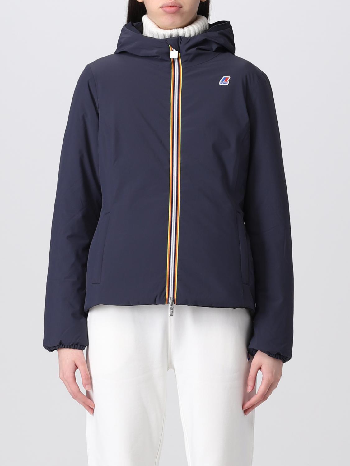 K-WAY CHAQUETA: Chaqueta mujer K-way, Azul Oscuro - Img 1