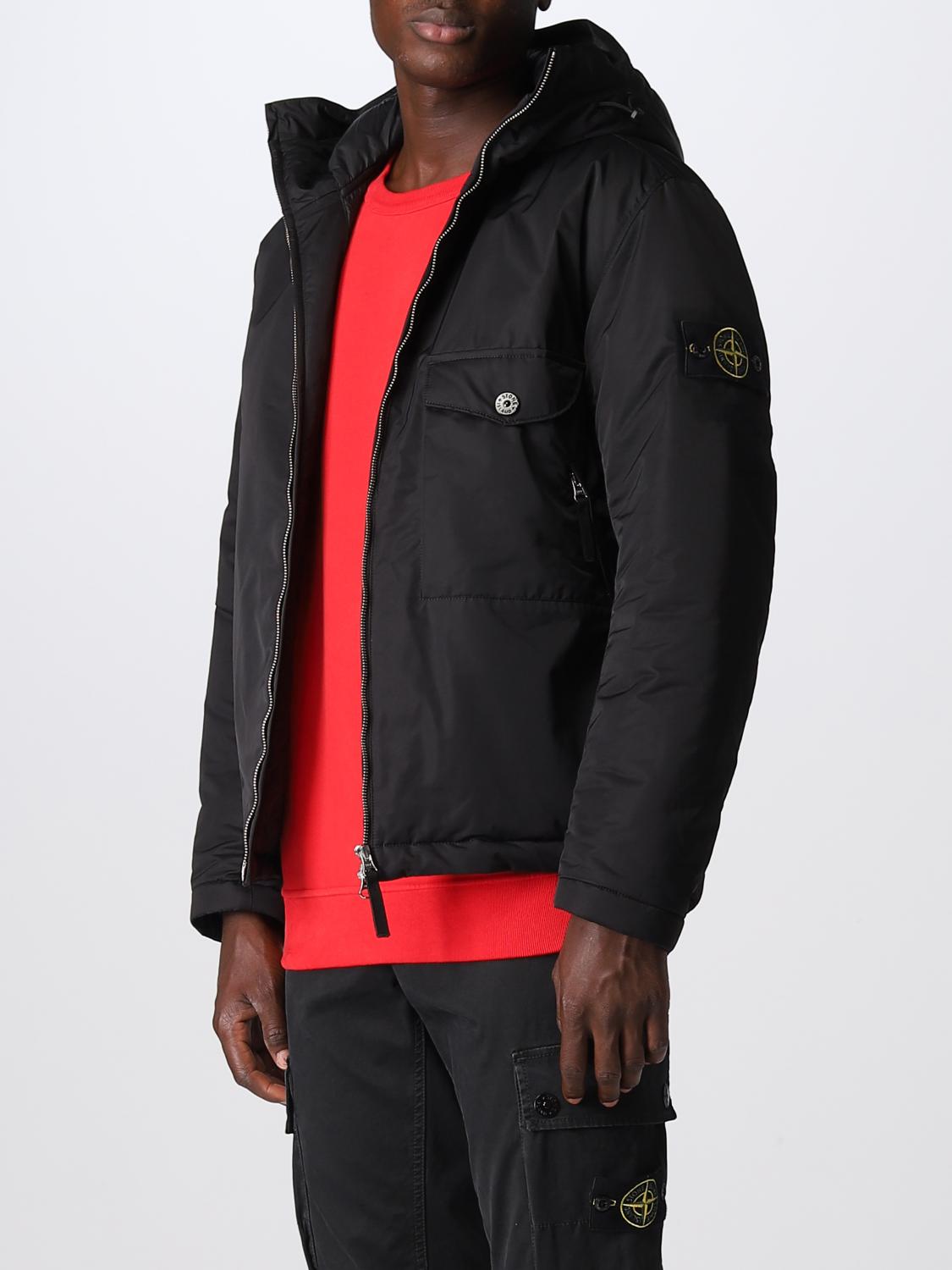 STONE ISLAND JACKET: Stone Island Hyper dense nylon hooded jacket, Black - Img 4