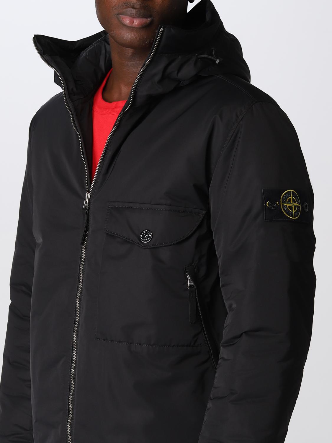 STONE ISLAND JACKET: Stone Island Hyper dense nylon hooded jacket, Black - Img 5