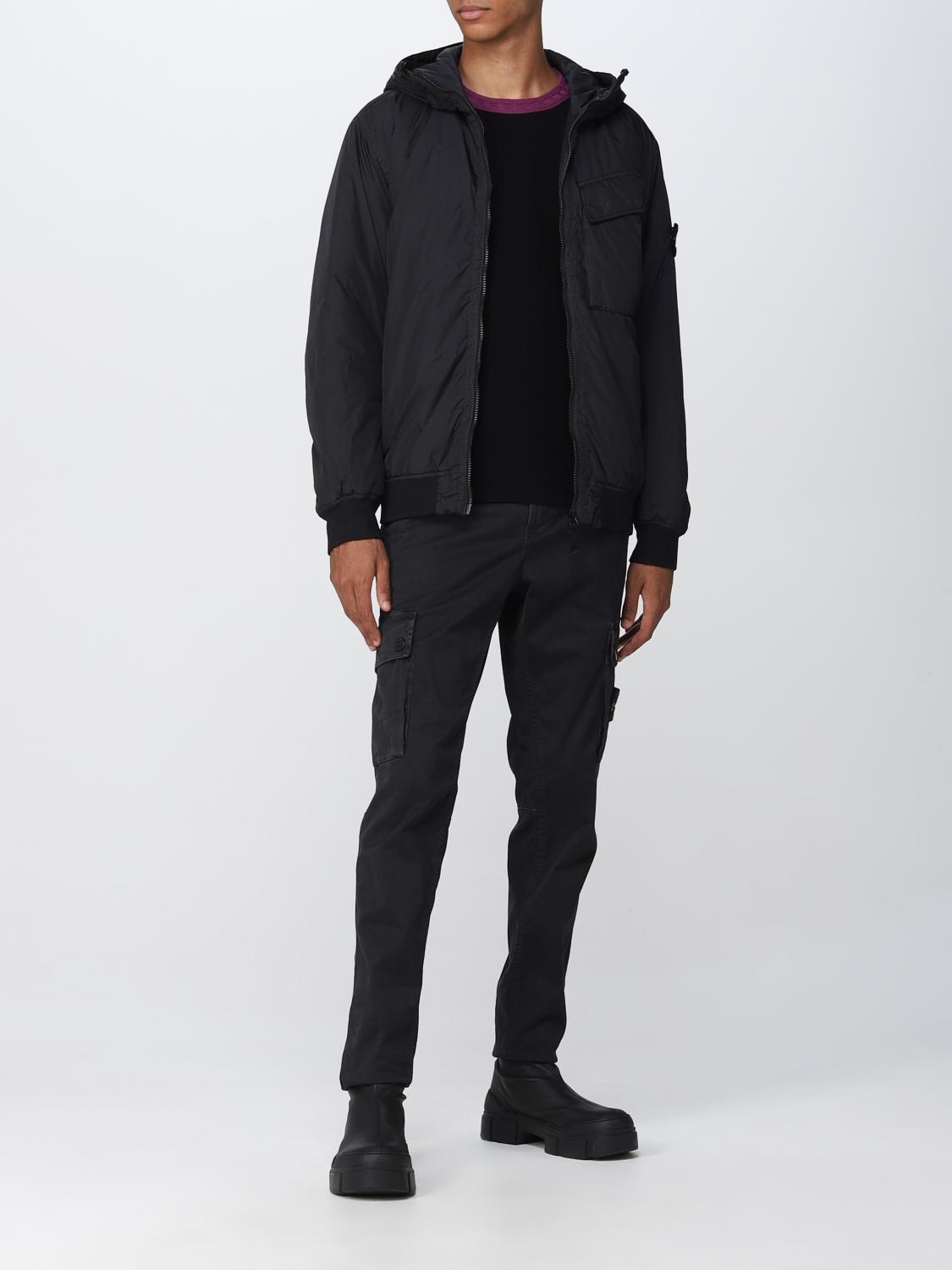 STONE ISLAND JACKET: Stone Island men's hooded jacket, Black - Img 2