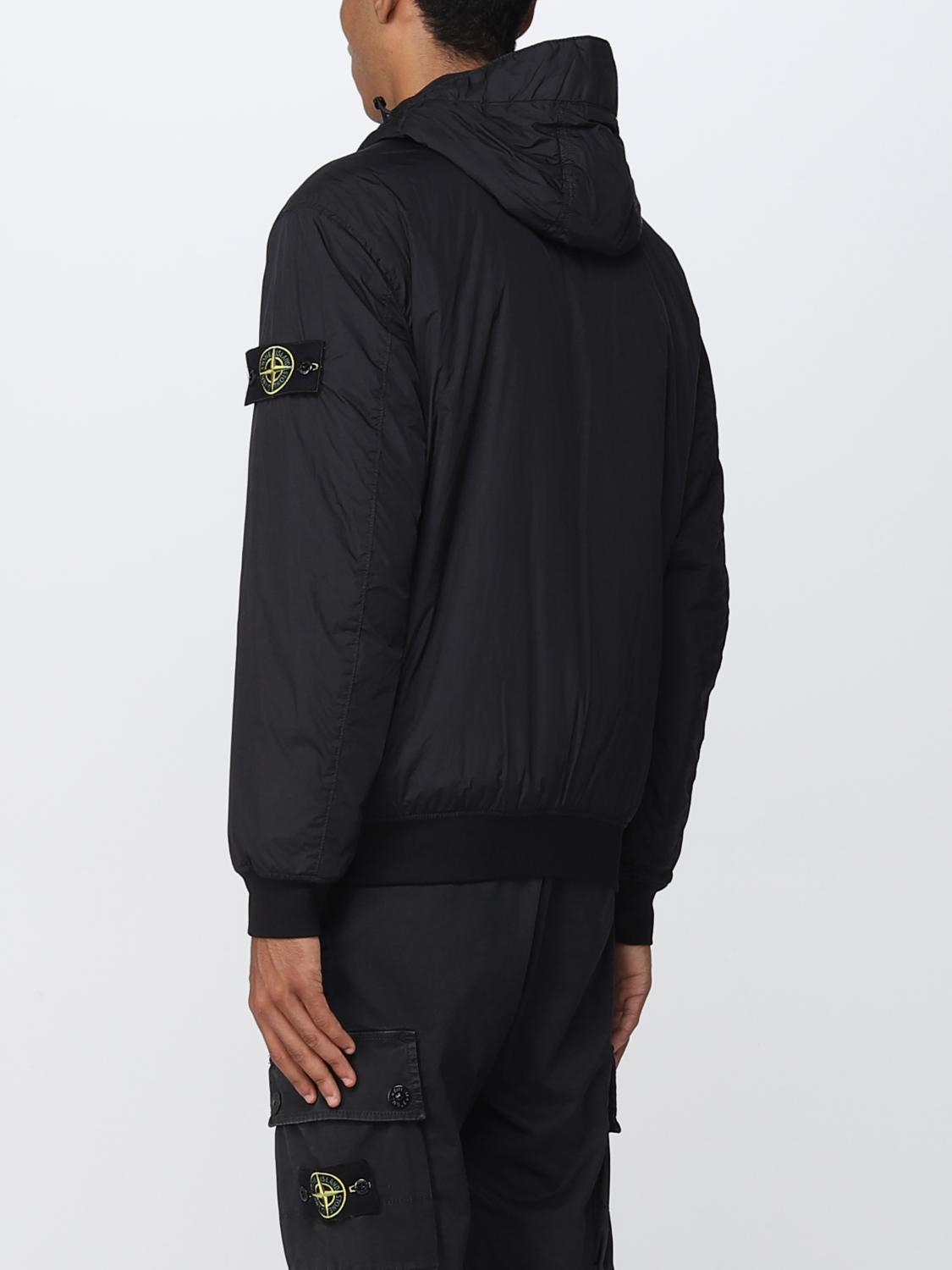 STONE ISLAND JACKET: Stone Island men's hooded jacket, Black - Img 3