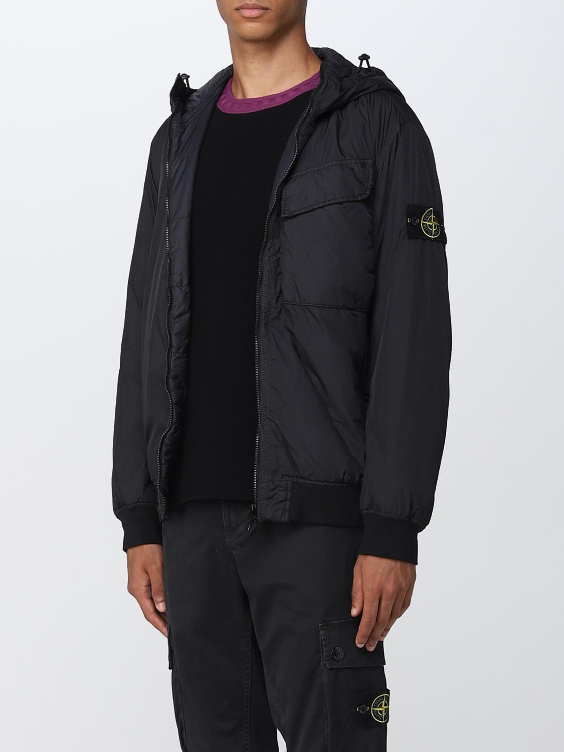 STONE ISLAND JACKET: Stone Island men's hooded jacket, Black - Img 4