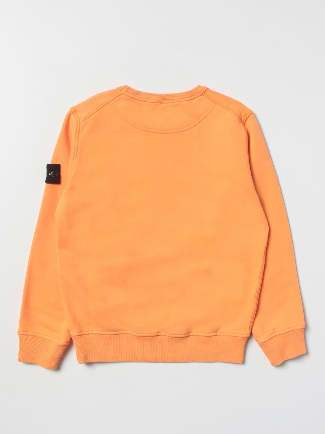 STONE ISLAND JUNIOR PULLOVER: Stone Island Junior Jungen Pullover, Orange - Img 2
