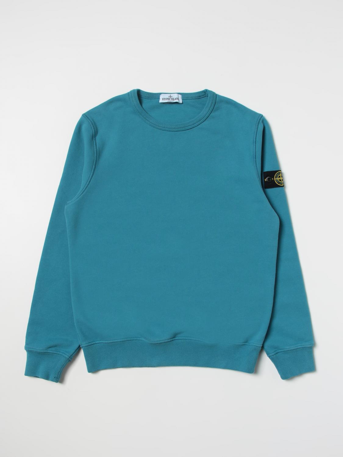 STONE ISLAND JUNIOR PULLOVER: Stone Island Junior Jungen Pullover, Blau - Img 1