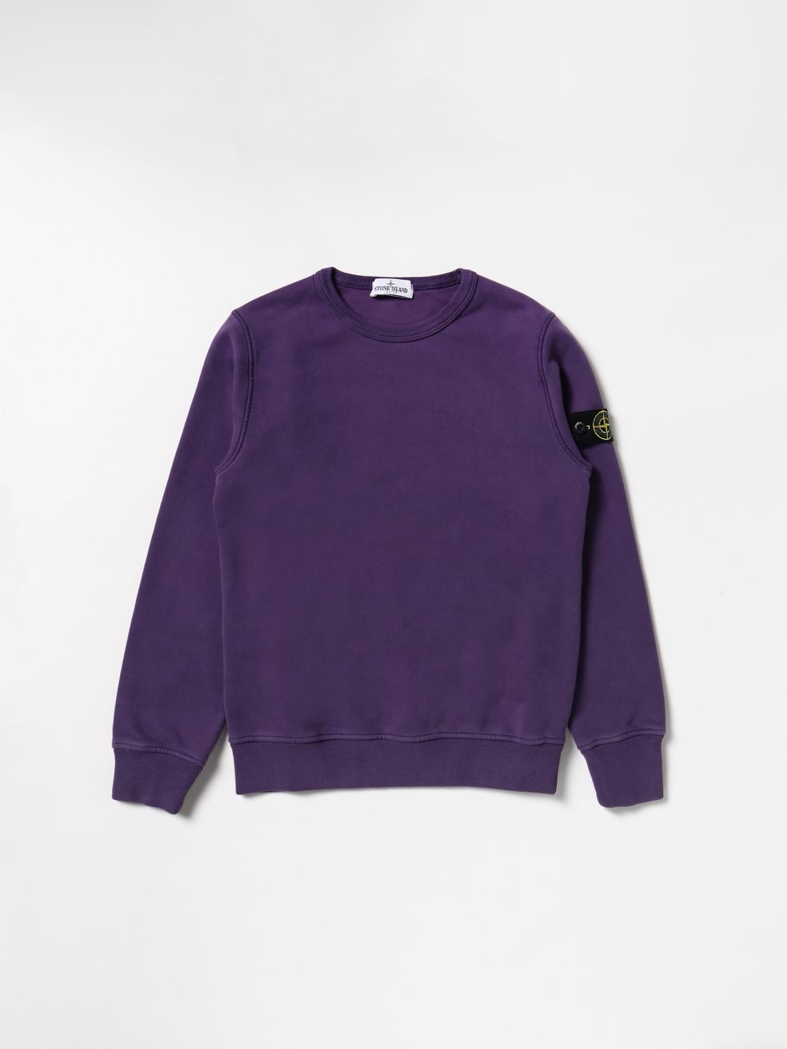 STONE ISLAND JUNIOR PULLOVER: Stone Island Junior Jungen Pullover, Pink - Img 1