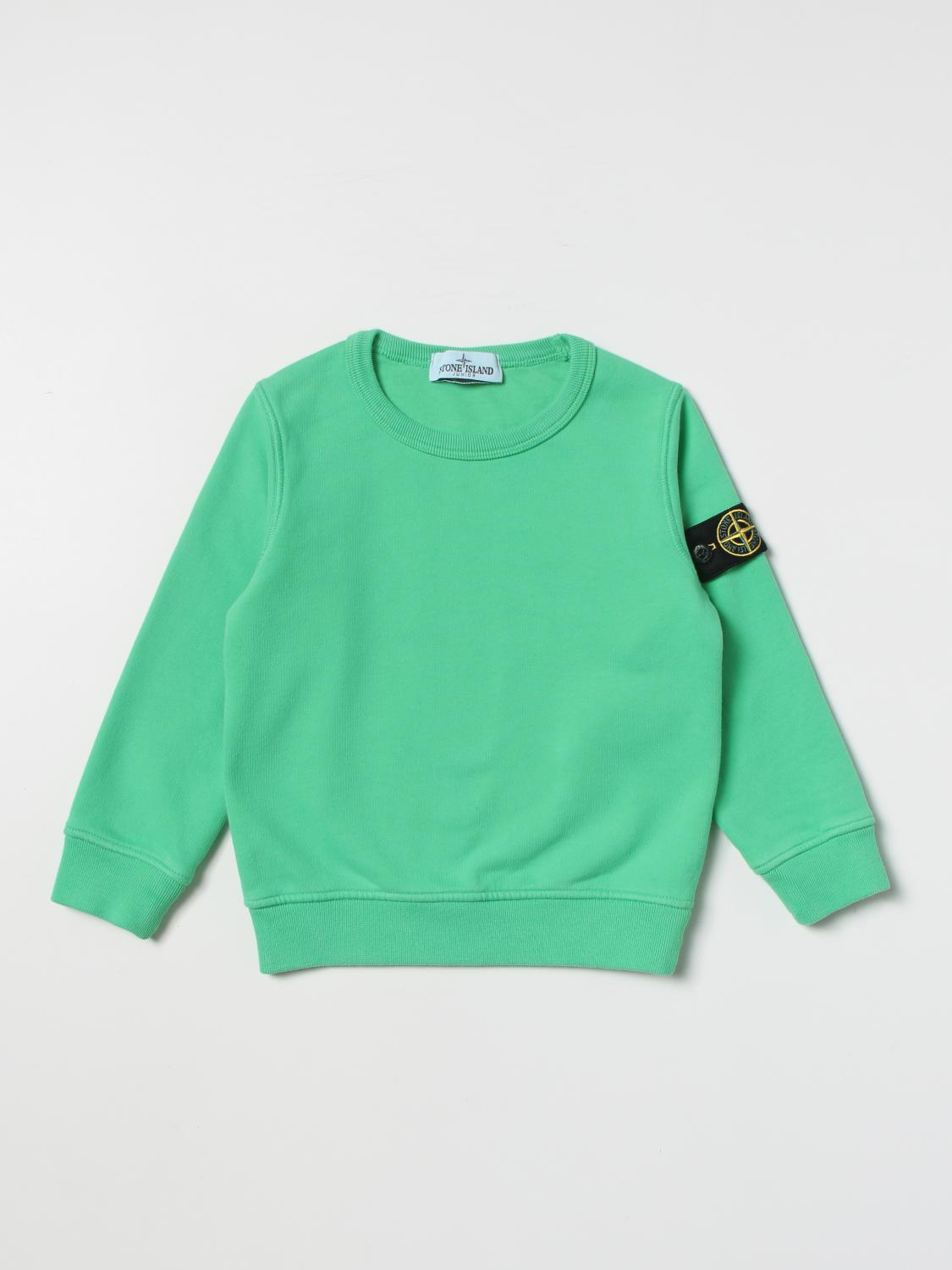 STONE ISLAND JUNIOR PULLOVER: Stone Island Junior Jungen Pullover, Grün - Img 1