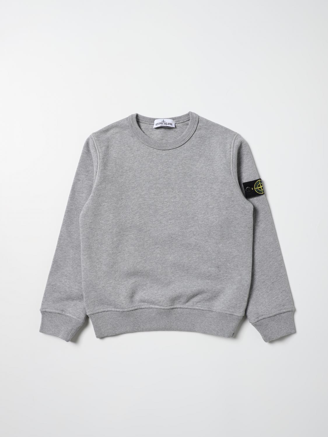 STONE ISLAND JUNIOR PULL: Pull enfant Stone Island Junior, Gris - Img 1