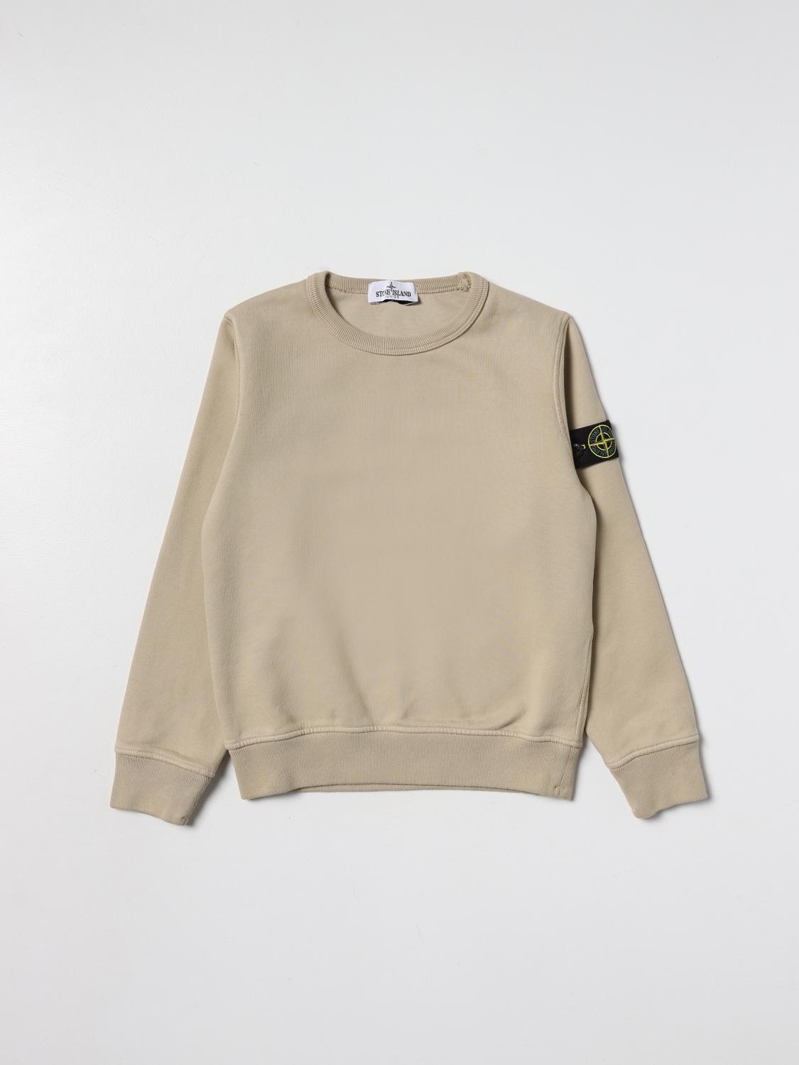 STONE ISLAND JUNIOR セーター: セーター ボーイ Stone Island Junior, ベージュ - Img 1