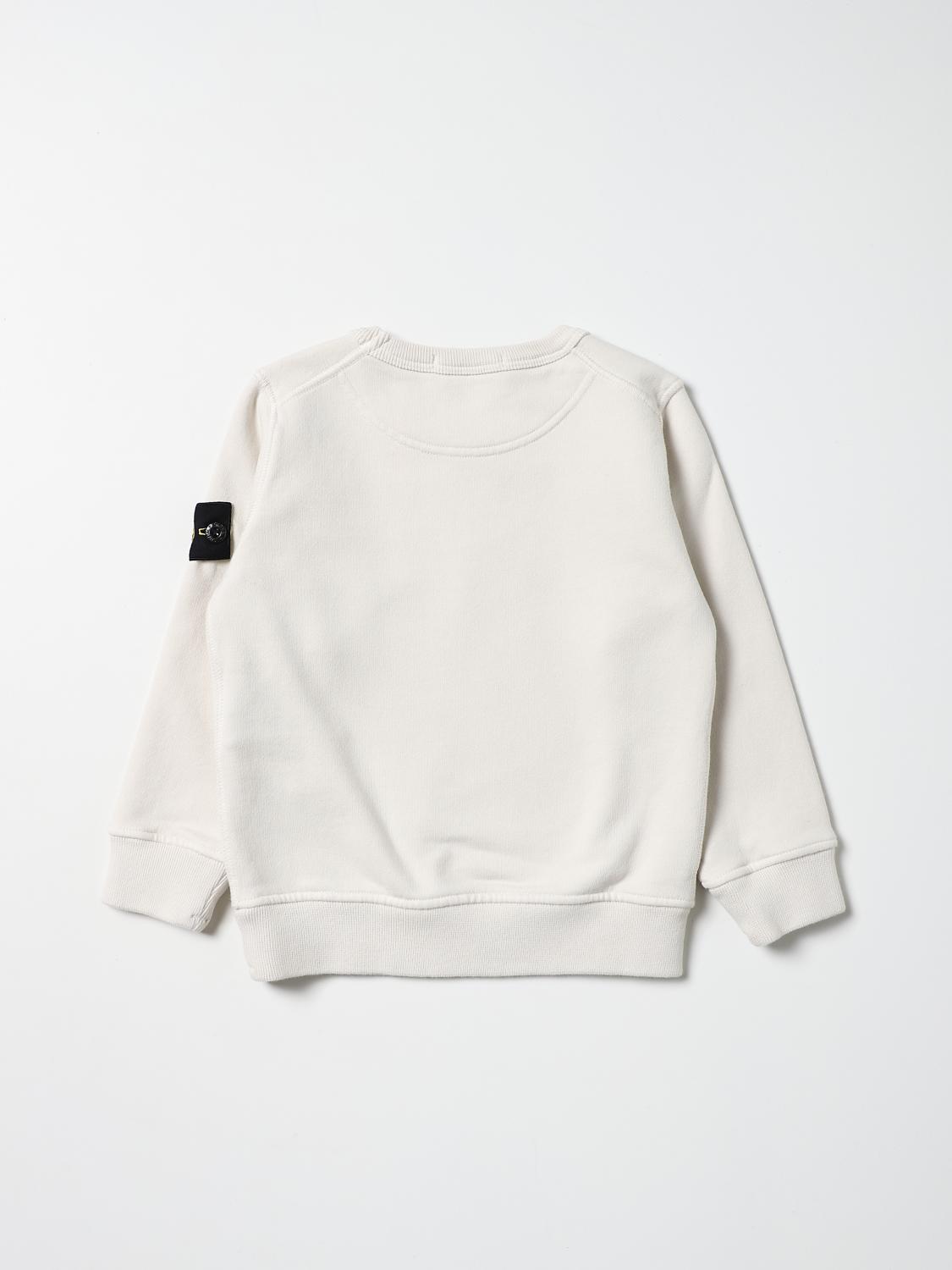 STONE ISLAND JUNIOR PULLOVER: Stone Island Junior Jungen Pullover, Ivory - Img 2