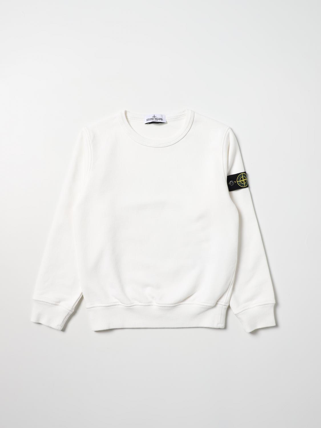 STONE ISLAND JUNIOR PULLOVER: Stone Island Junior Jungen Pullover, Natural - Img 1