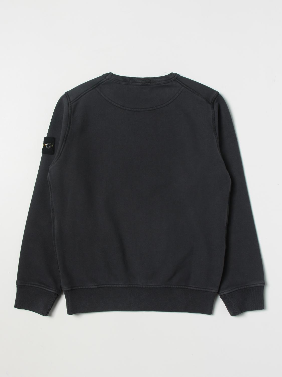STONE ISLAND JUNIOR PULLOVER: Stone Island Junior Jungen Pullover, Schwarz 1 - Img 2