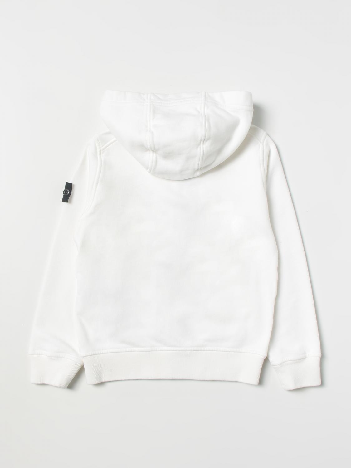stone junior ホワイトニット Stone Island Junior S/S Sweatshirt White | ONU