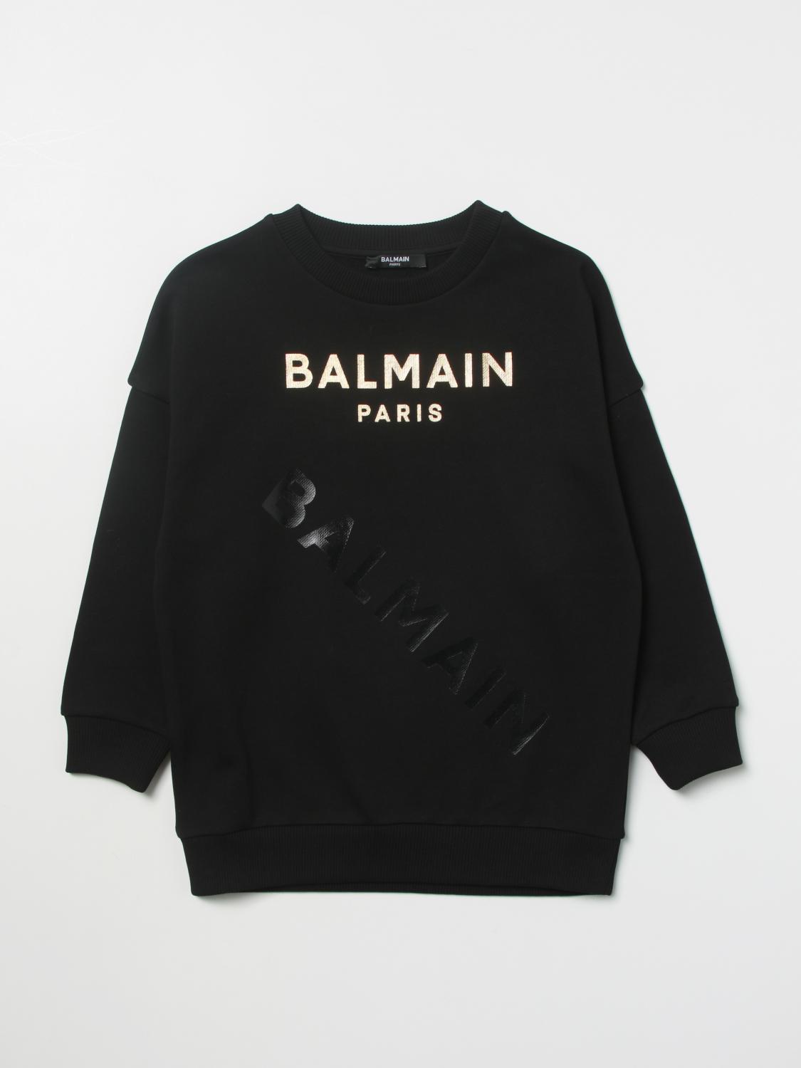 BALMAIN SWEATER: Sweater kids Balmain, Black - Img 1