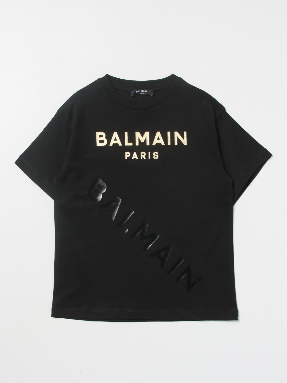 BALMAIN T-SHIRT: Balmain Jungen T-Shirt, Schwarz - Img 1