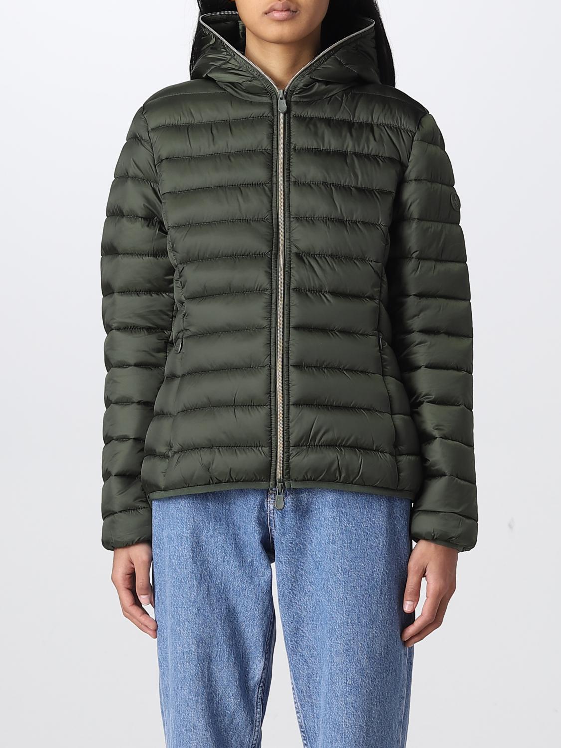 SAVE THE DUCK CHAQUETA: Chaqueta mujer Save The Duck, Verde Botella - Img 1