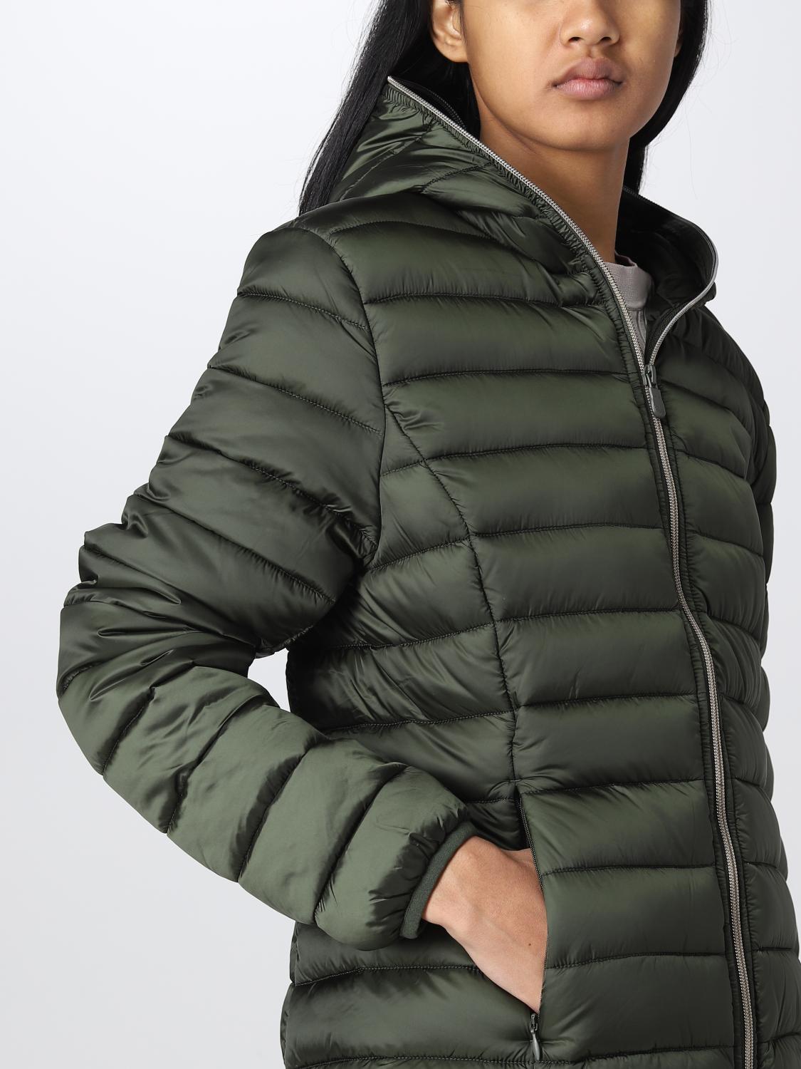 SAVE THE DUCK CHAQUETA: Chaqueta mujer Save The Duck, Verde Botella - Img 4