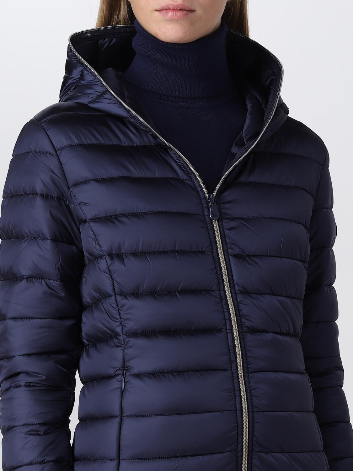 SAVE THE DUCK CHAQUETA: Chaqueta mujer Save The Duck, Azul Oscuro 1 - Img 4