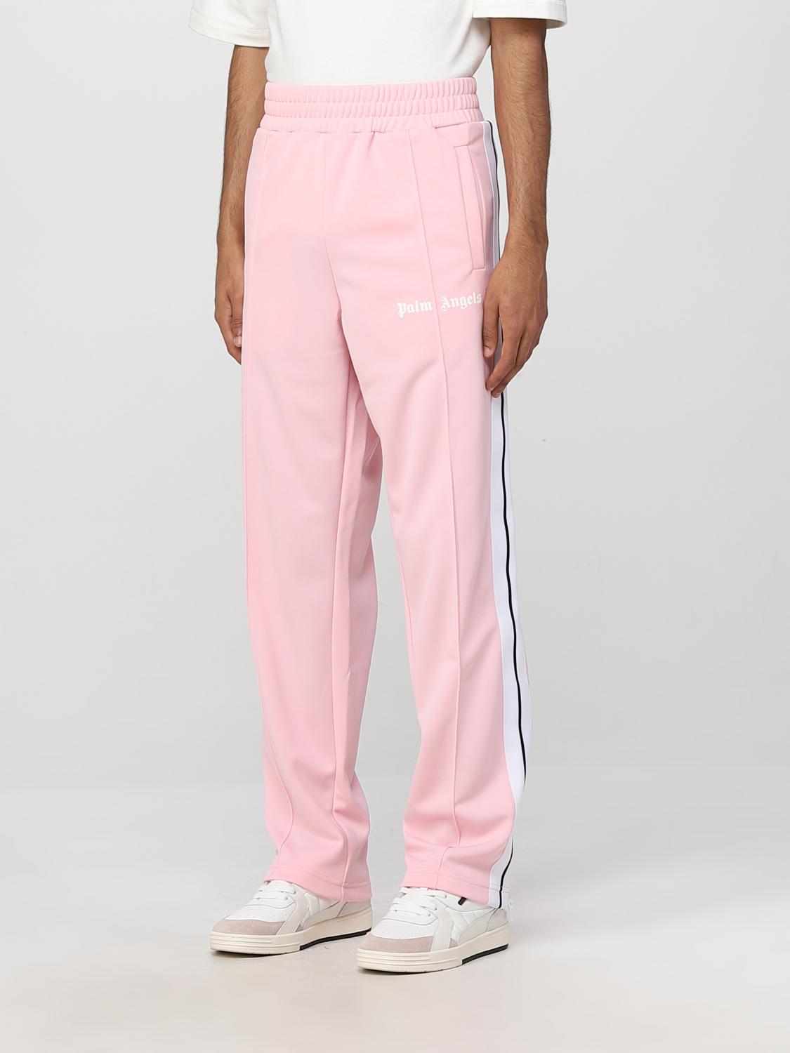 PALM ANGELS: Track pants in polyester - Pink | Palm Angels