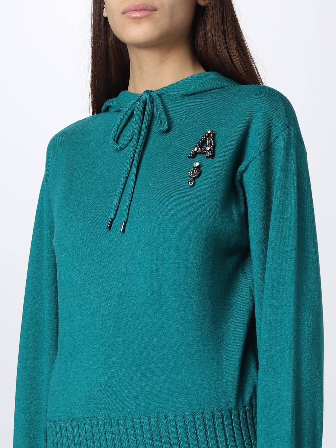 TWINSET ACTITUDE PULL: Pull femme Twinset - Actitude, Vert - Img 4