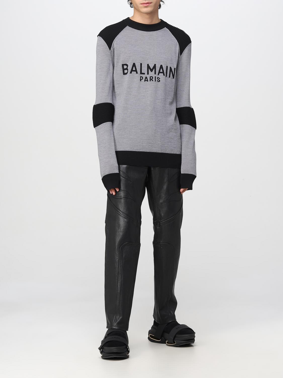 BALMAIN SWEATER: Sweater men Balmain, Grey - Img 2