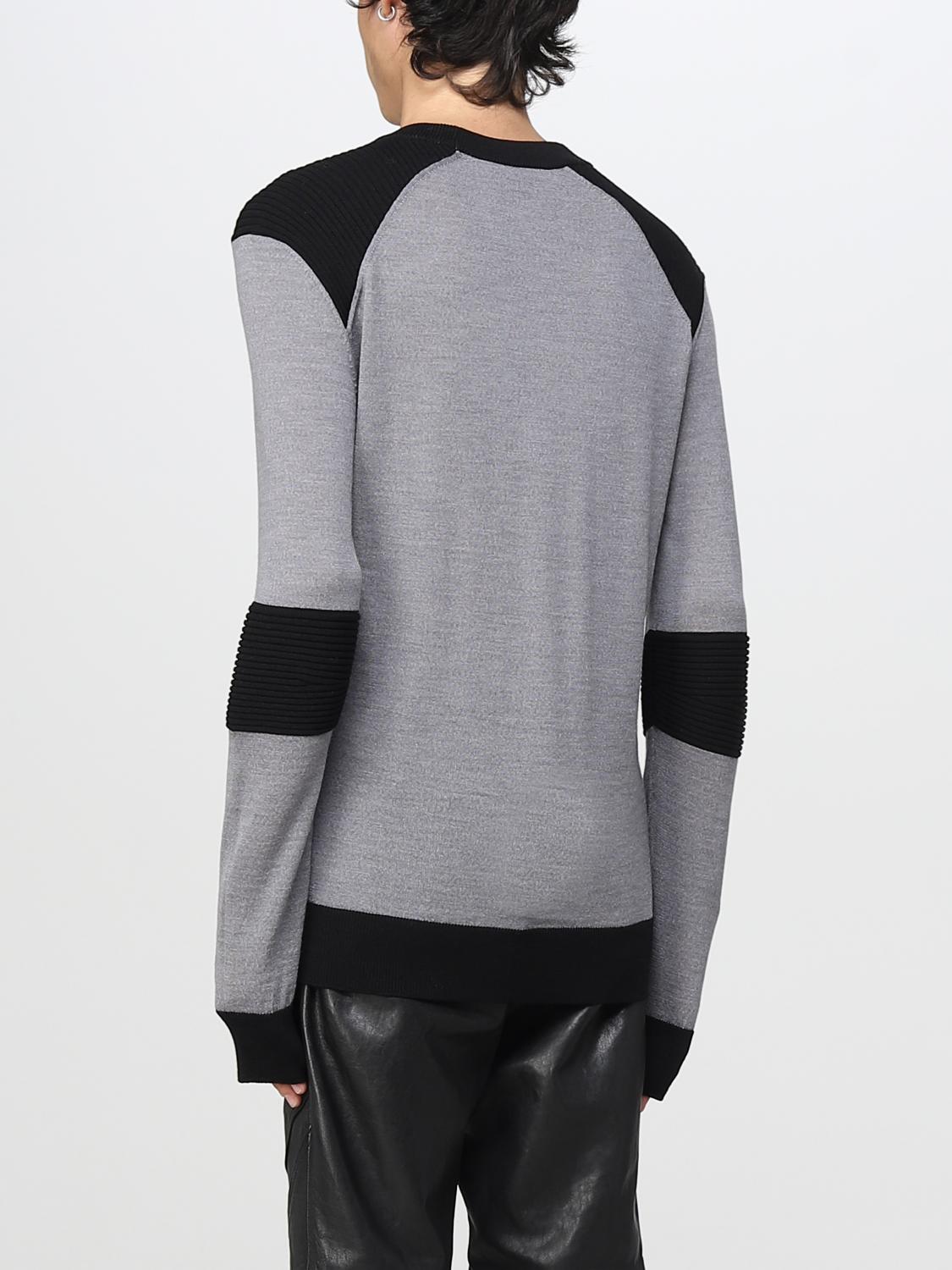BALMAIN SWEATER: Sweater men Balmain, Grey - Img 3