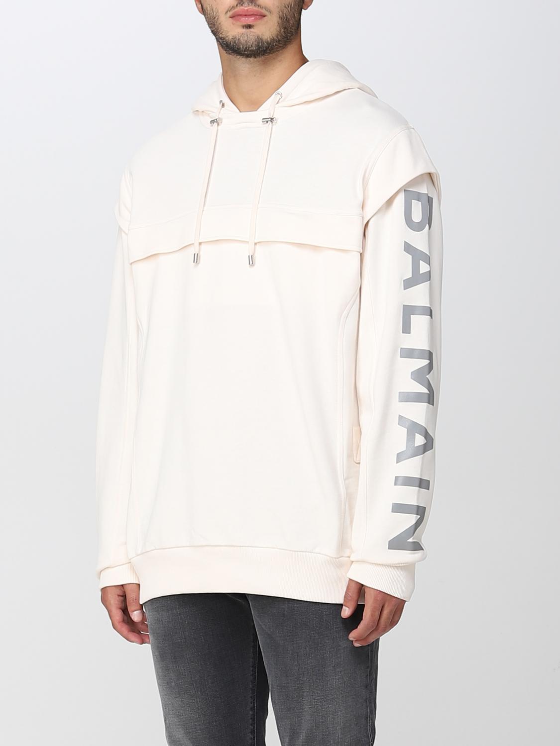 BALMAIN SWEATSHIRT: Sweatshirt men Balmain, Beige - Img 3