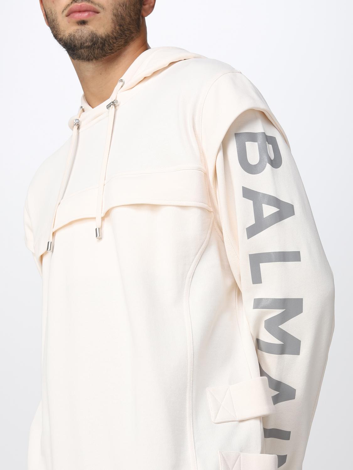 BALMAIN SWEATSHIRT: Sweatshirt men Balmain, Beige - Img 4