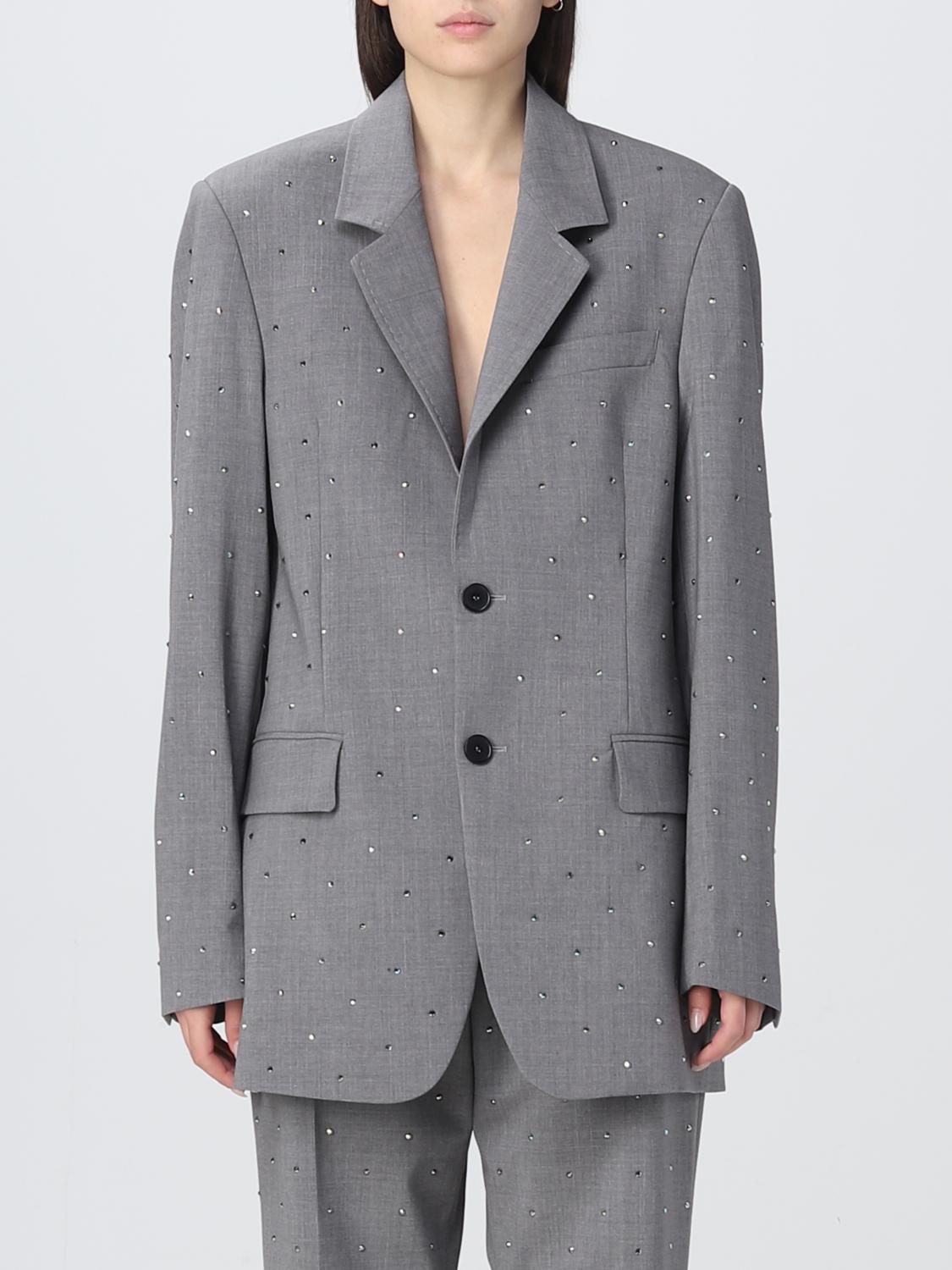 MSGM AMERICANA: Americana mujer MSGM, Gris - Img 1
