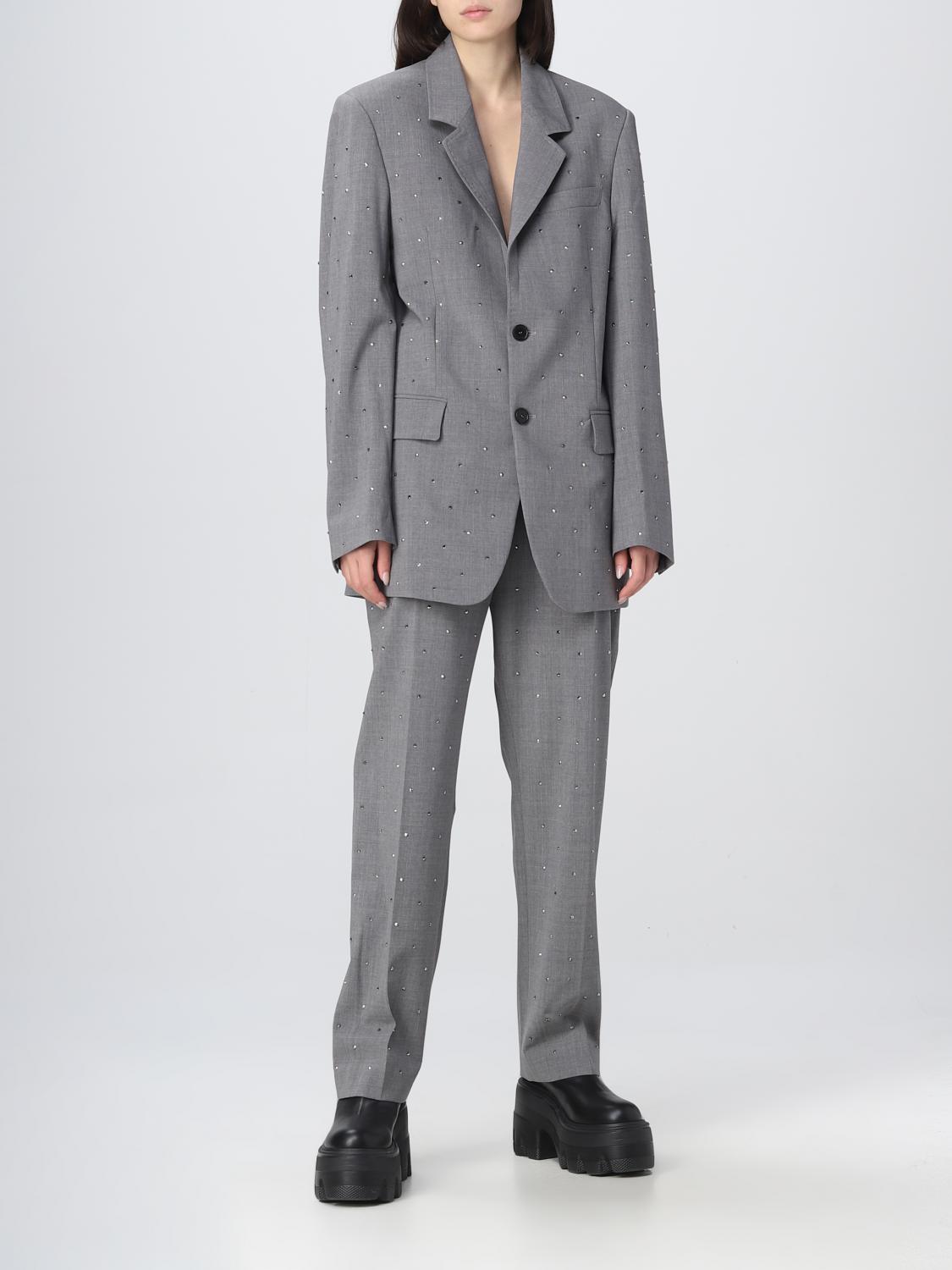MSGM AMERICANA: Americana mujer MSGM, Gris - Img 2