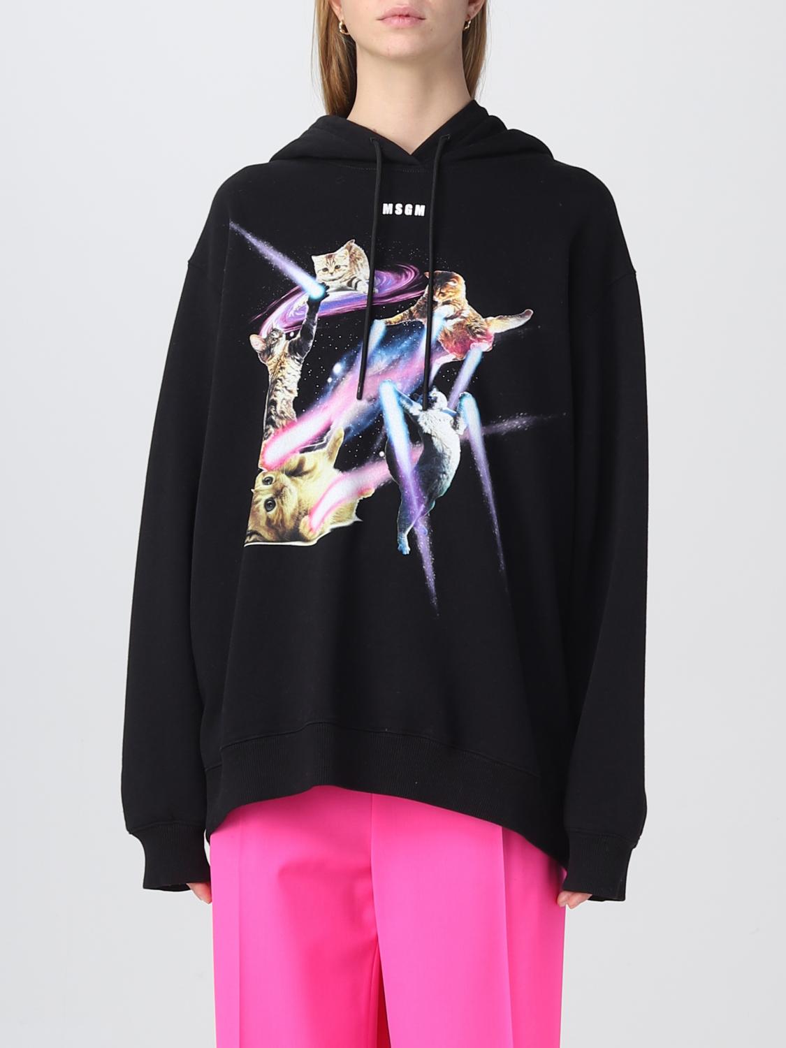MSGM: Sweatshirt women - Black | MSGM sweatshirt