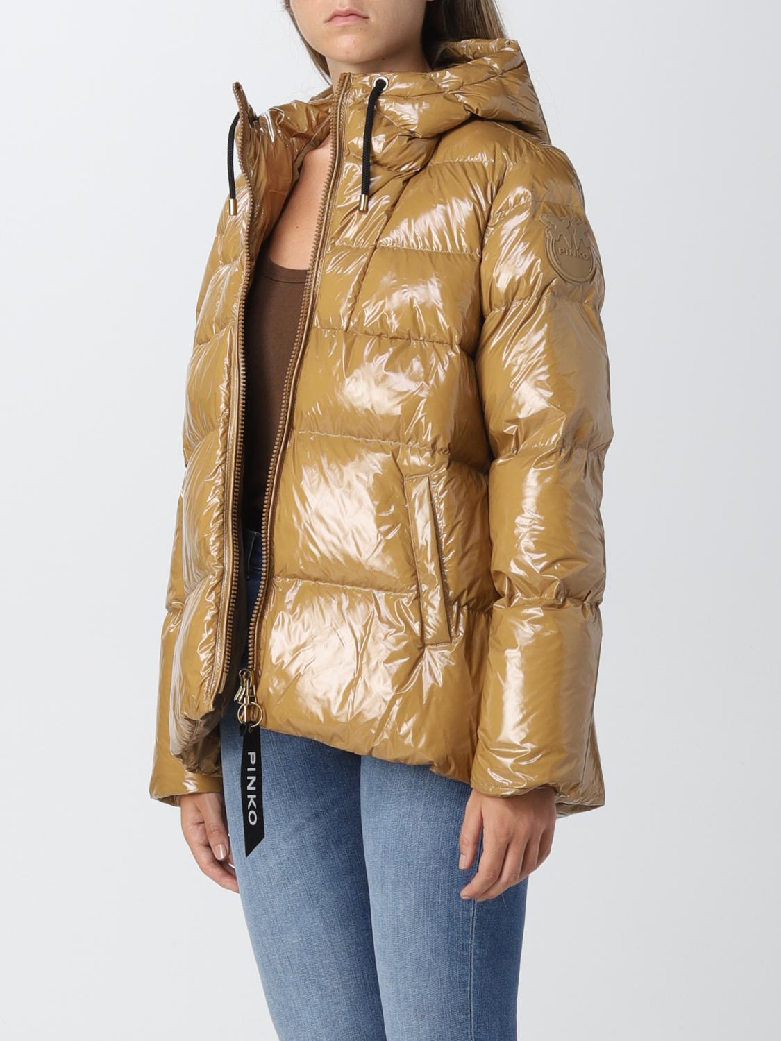 PINKO CHAQUETA: Chaqueta mujer Pinko, Camello - Img 3
