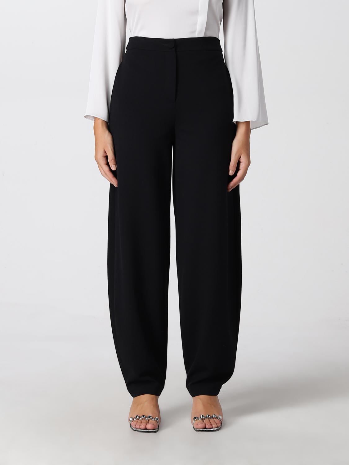 パンツ EMPORIO ARMANI Woman Pants Black 6R2P8B2JFAZ 0999 Emporio Armani women's pants in sablè stretch fabric