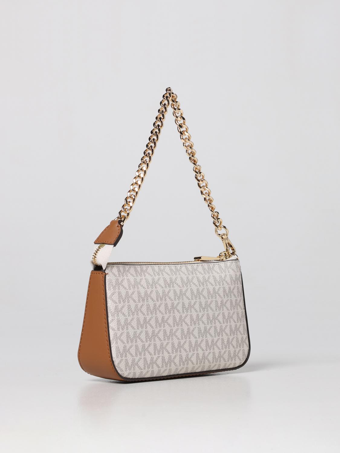 MICHAEL KORS MINI BAG: Michael Kors Jet Set bag in monogram canvas, Yellow Cream - Img 2