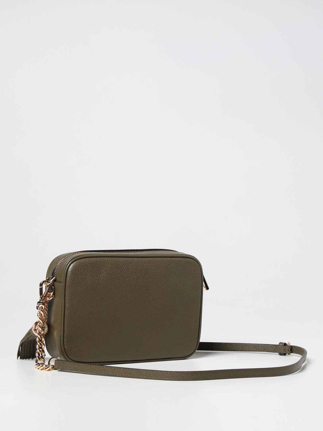MICHAEL KORS BORSA MINI: Borsa Ginny Michael Kors in pelle a grana , Oliva - Img 2