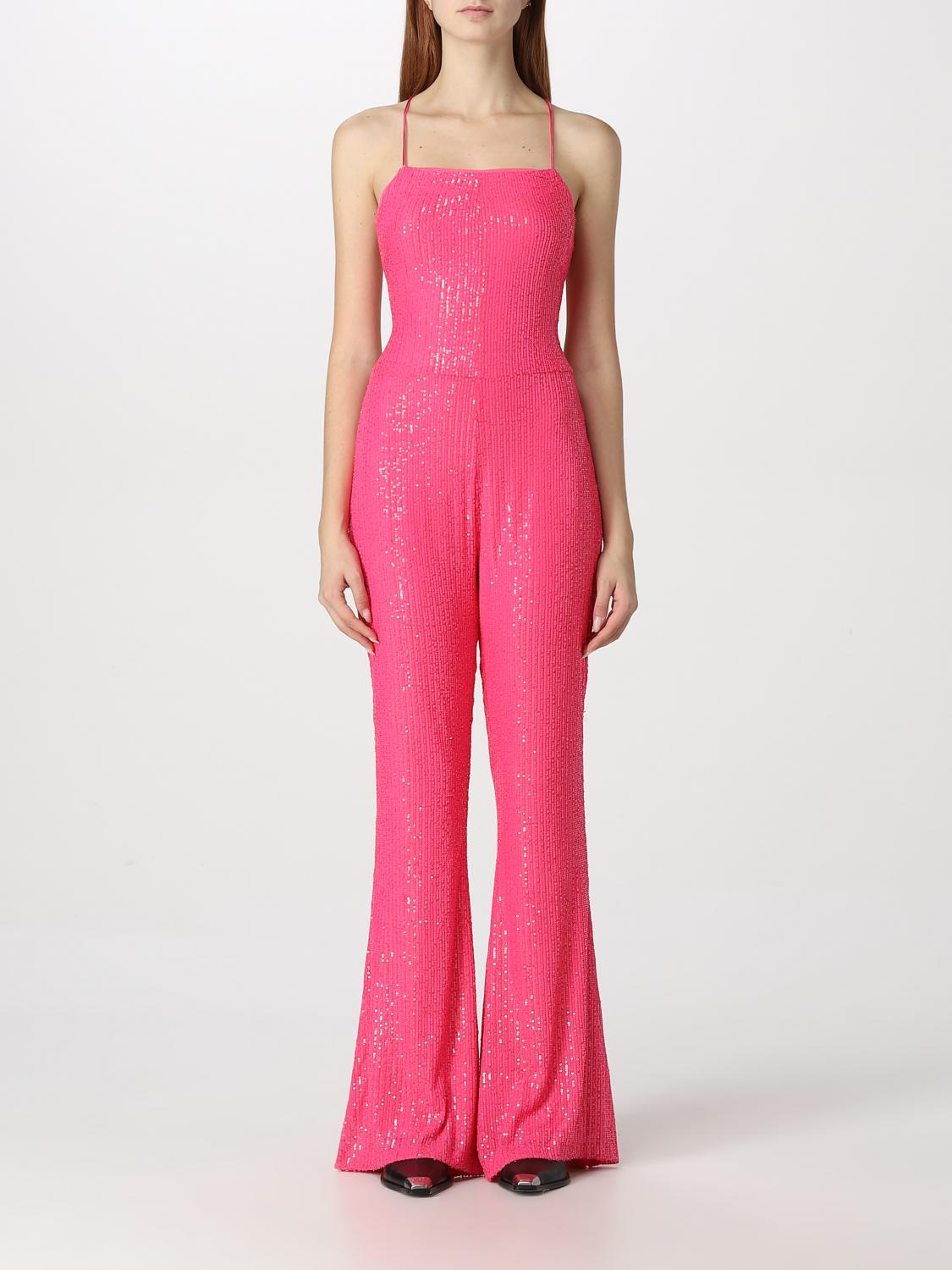 ROTATE TUTA: Tuta Rotate con paillettes, Rosa - Img 1