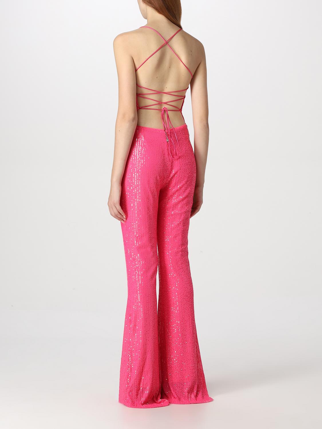 ROTATE TUTA: Tuta Rotate con paillettes, Rosa - Img 2