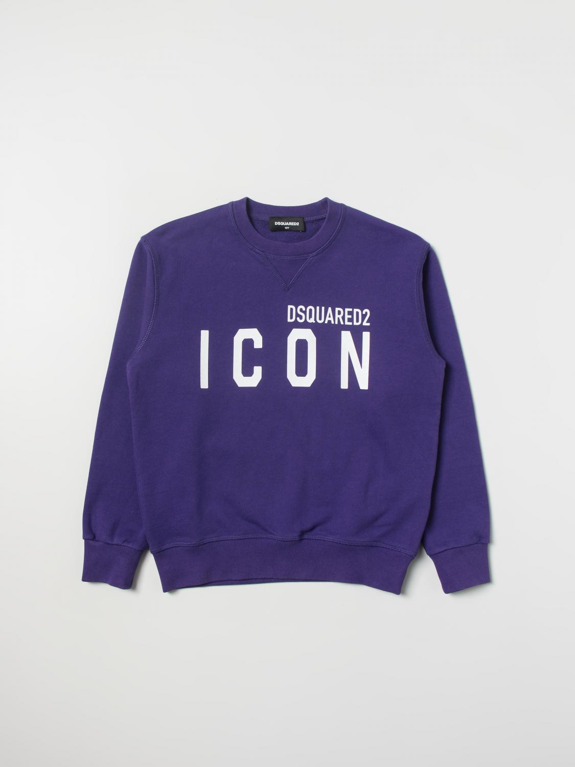 DSQUARED2 SWEATER: Sweater kids Dsquared2 Junior, Violet - Img 1