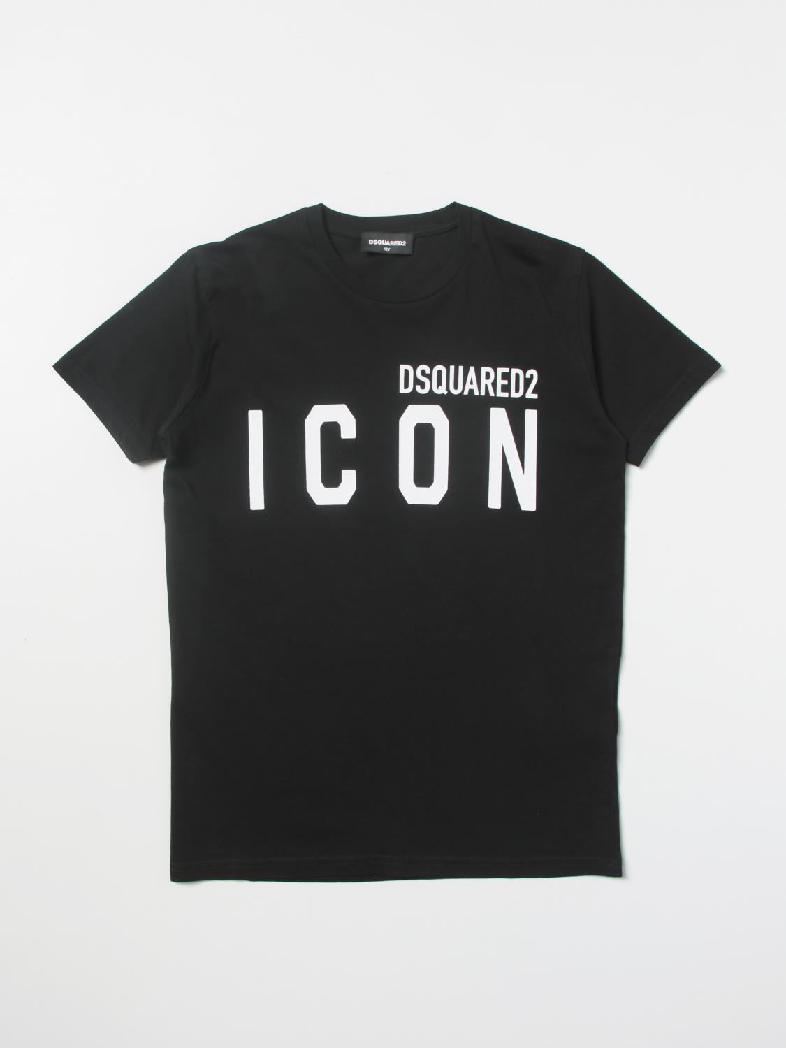DSQUARED2 CAMISETA: Camiseta niños Dsquared2 Junior, Negro - Img 1