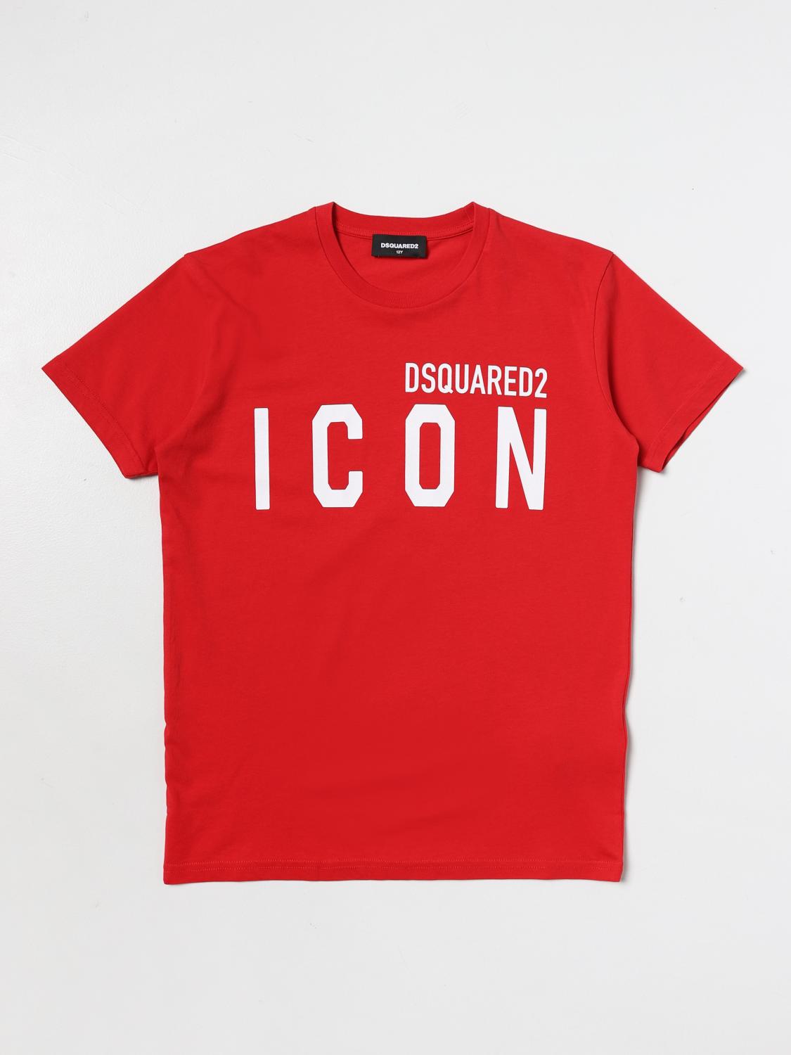 DSQUARED2 T-SHIRT: Dsquared2 Junior Jungen T-Shirt, Rot - Img 1