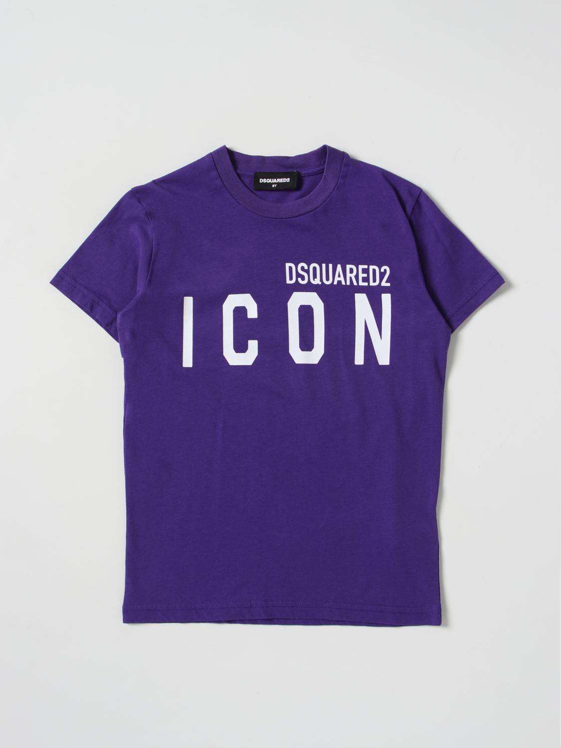 DSQUARED2 T-SHIRT: Dsquared2 Junior Jungen T-Shirt, Violett - Img 1