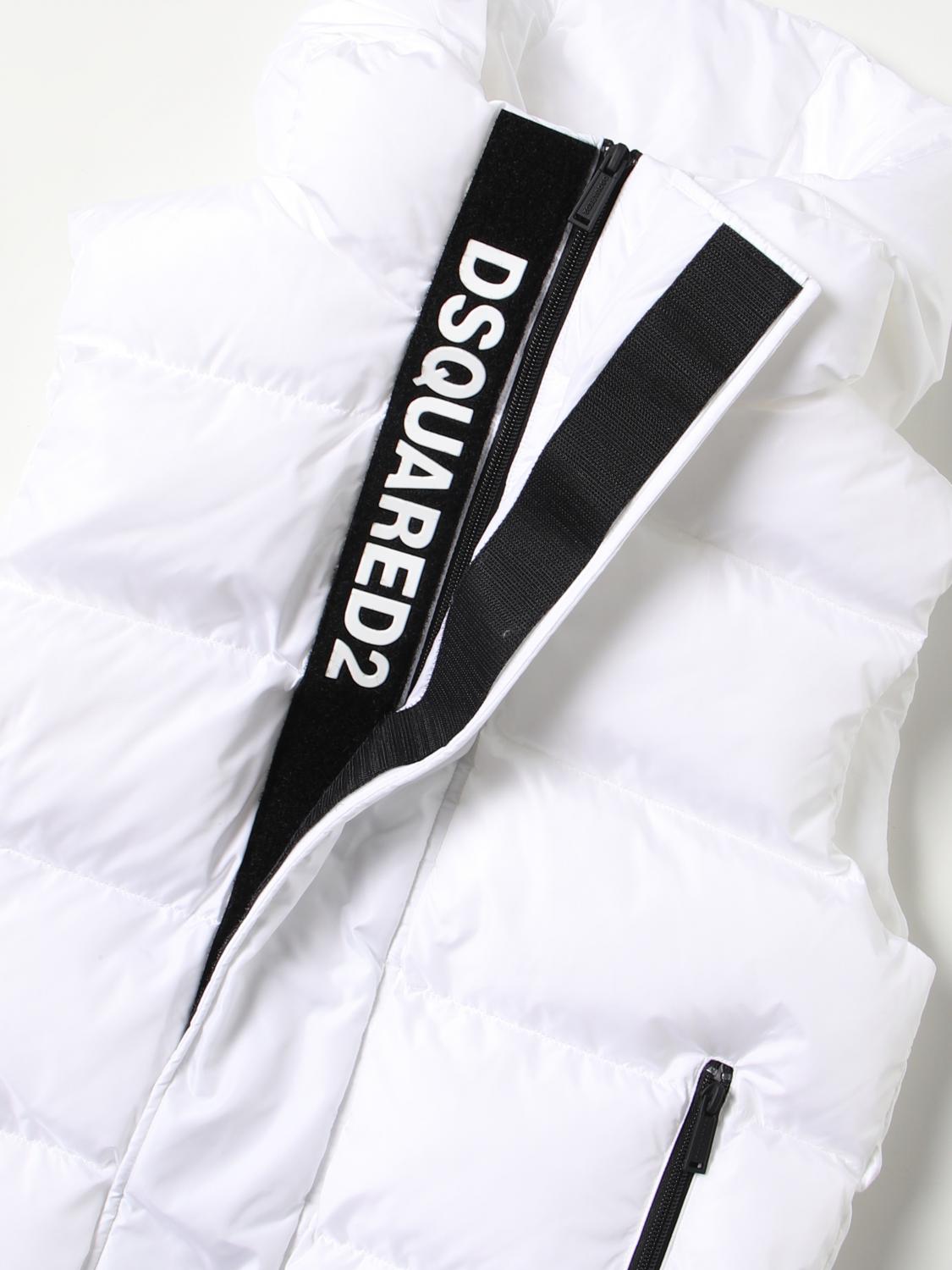 DSQUARED2 GILET: Veste enfant Dsquared2 Junior, Blanc - Img 3