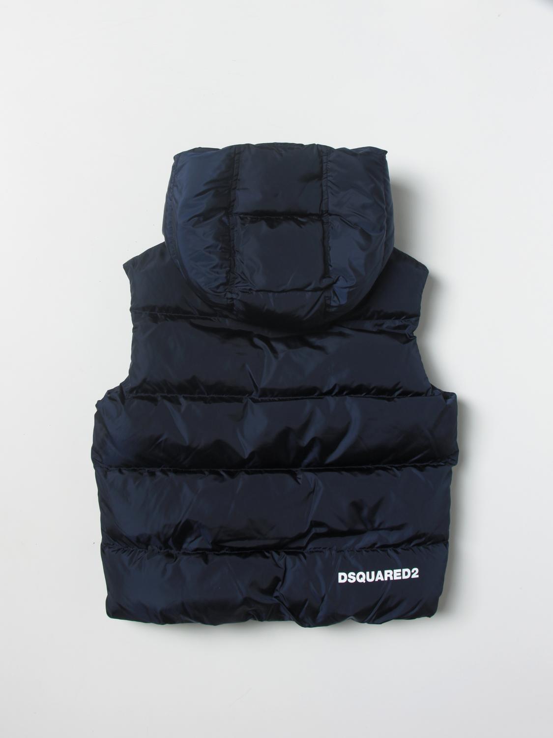 DSQUARED2 CHALECO: Chaqueta niños Dsquared2 Junior, Azul Oscuro - Img 2