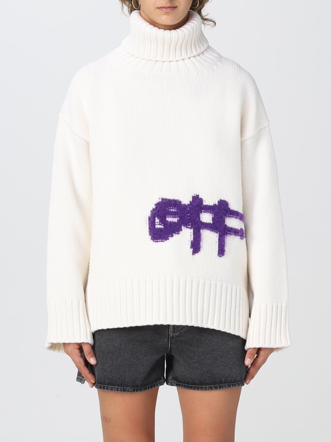 OFF-WHITE PULL: Pull femme Off-white, Blanc - Img 1