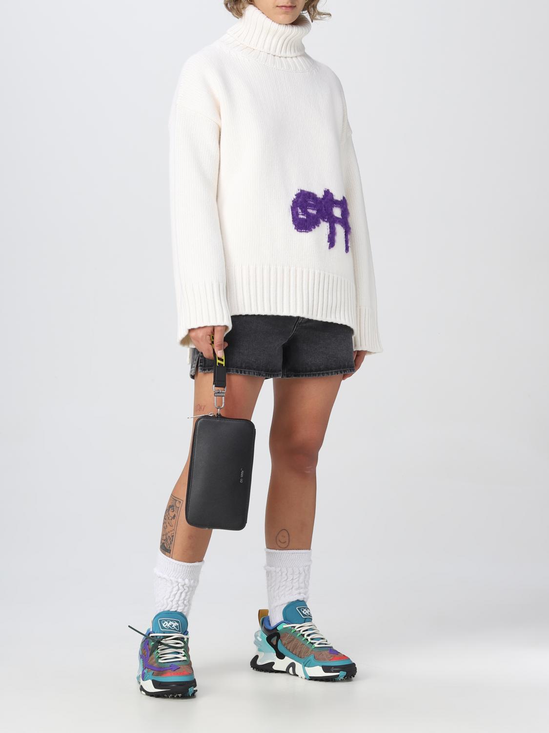 OFF-WHITE PULL: Pull femme Off-white, Blanc - Img 2