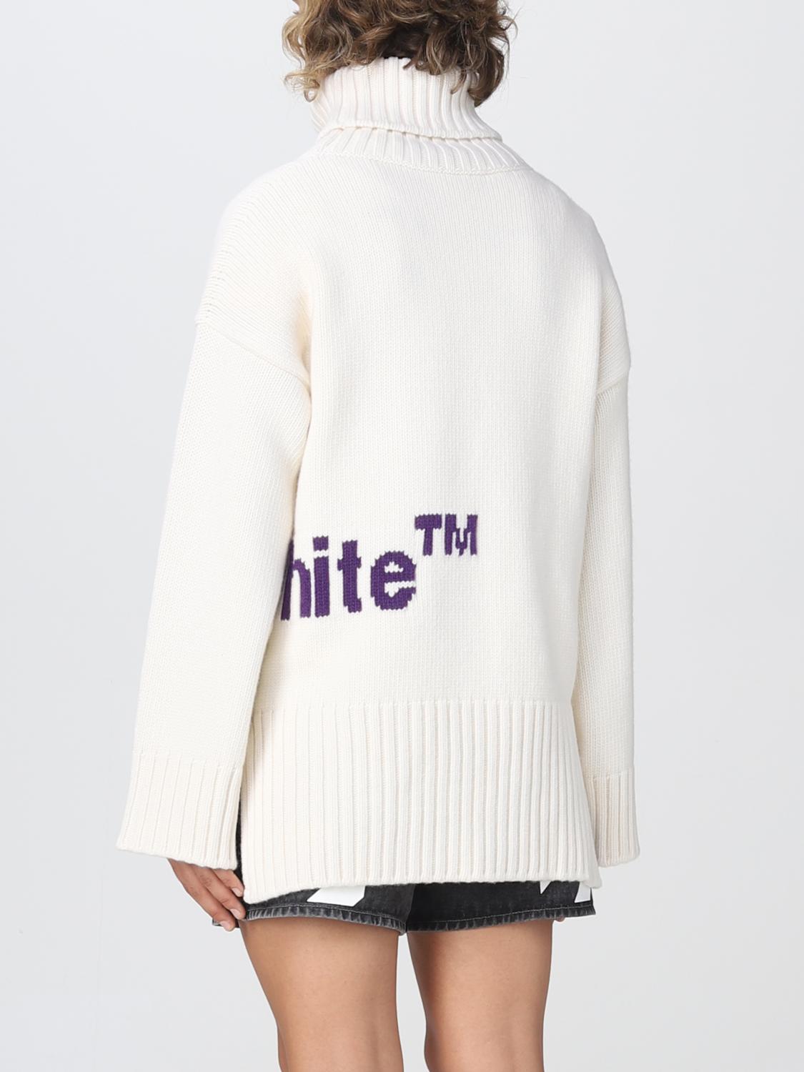 OFF-WHITE PULL: Pull femme Off-white, Blanc - Img 3