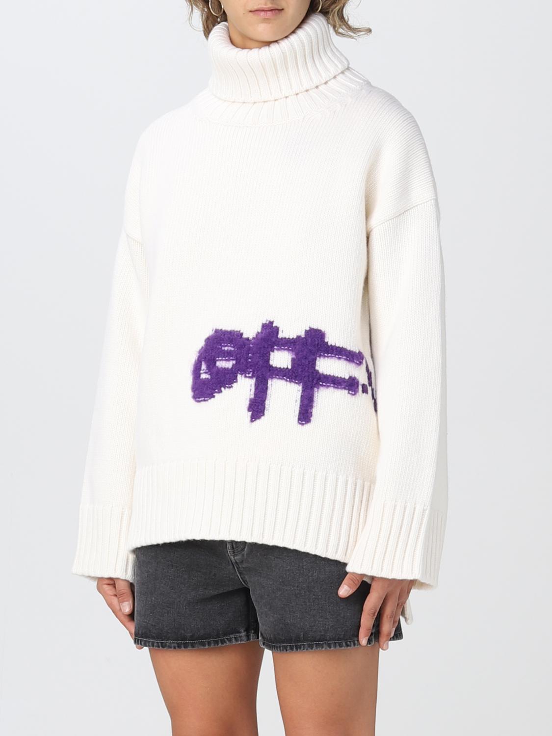 OFF-WHITE PULL: Pull femme Off-white, Blanc - Img 4