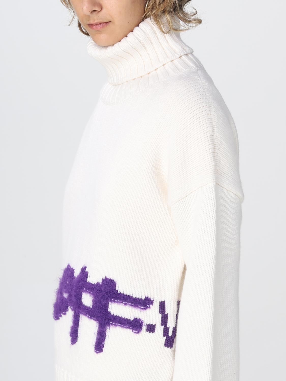 OFF-WHITE PULL: Pull femme Off-white, Blanc - Img 5