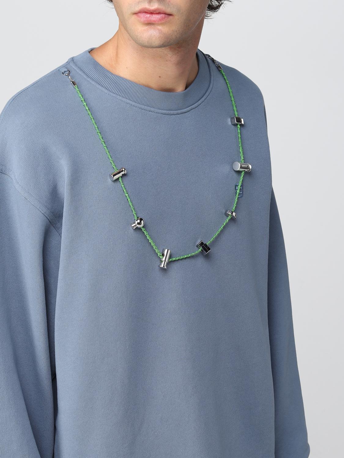 AMBUSH FELPA: Felpa Ambush in cotone con applicazione , Blue - Img 3