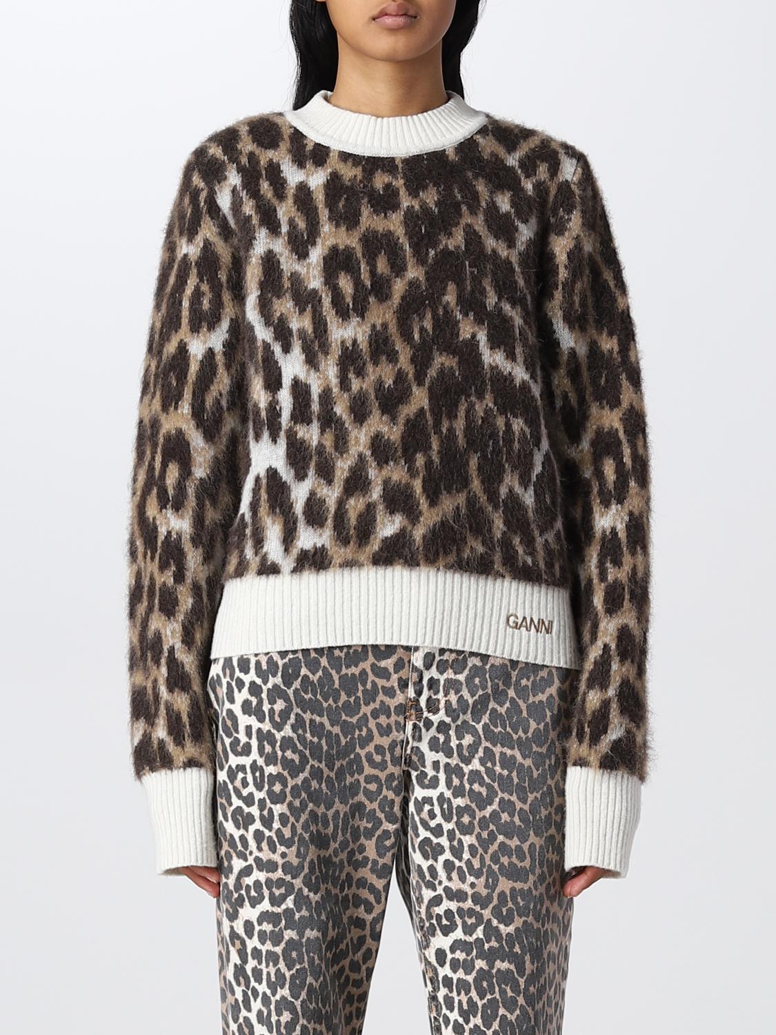 GANNI SWEATER: Ganni women's sweater, Beige - Img 1