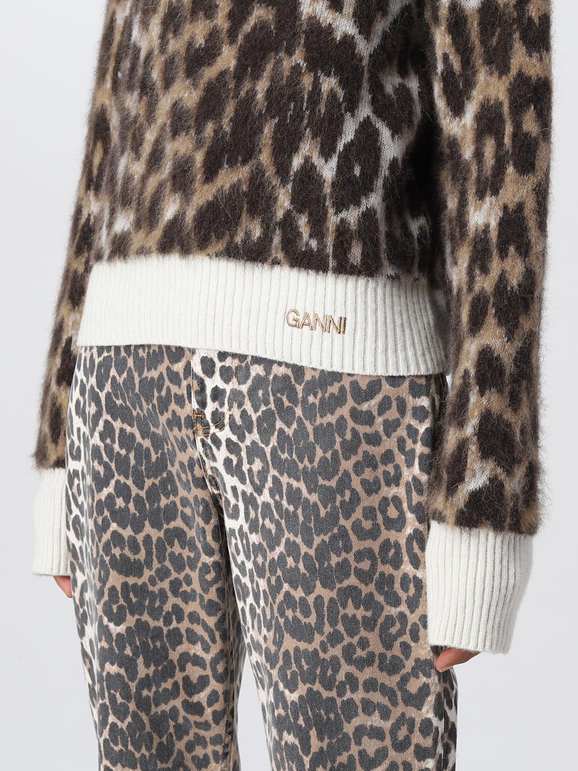 GANNI SWEATER: Ganni women's sweater, Beige - Img 4